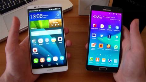 Samsung Galaxy Note 5 vs Huawei Ascend Mate 7 Karşılaştırma